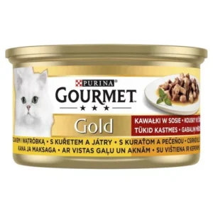 Gourmet Gold macska konzerv csirke szív máj 85 gr