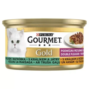 Gourmet Gold macska konzerv duo nyúl&máj 85 gr