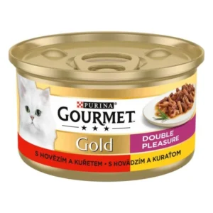 Gourmet Gold Csirkével és marhával duó élmény nedves macskaeledel 85g