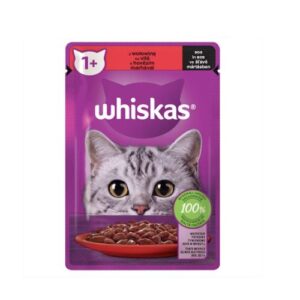 Whiskas Alutasakos Marhahús Szószban 85g