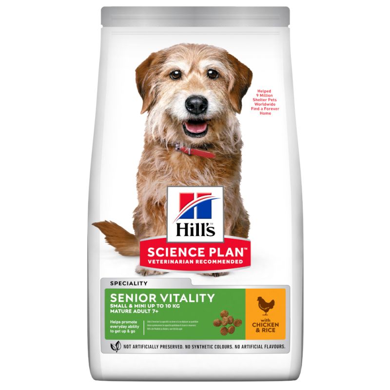 Hill's Science Plan Mature Adult Senior Vitality Small & Mini csirke 6kg