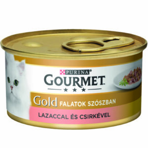 Gourmet Gold Lazac és Csirke falatok szószban 85g