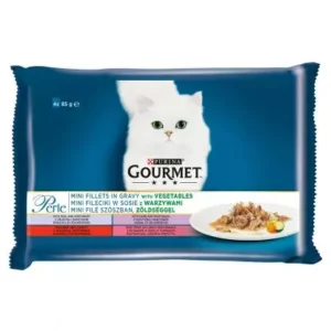 Gourmet Perle macska tasak MP borjú&vad&marha&pisztráng 4x85g