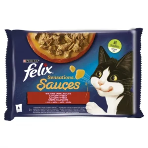 Felix Sensation Sauces Házias Válogatás Szószban 4x85g - Pulyka-bacon/Bárány-vad