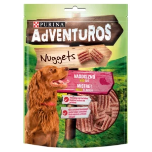 Purina Adventuros Nuggets jutalomfalat kutyáknak, vaddisznó, vad ízű - 90 g
