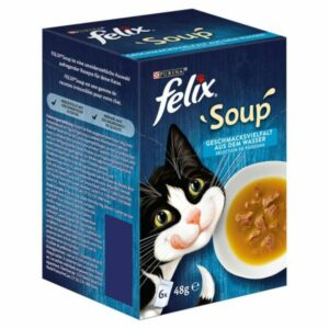 Felix Soup Halas Válogatás Szószban 6x48g