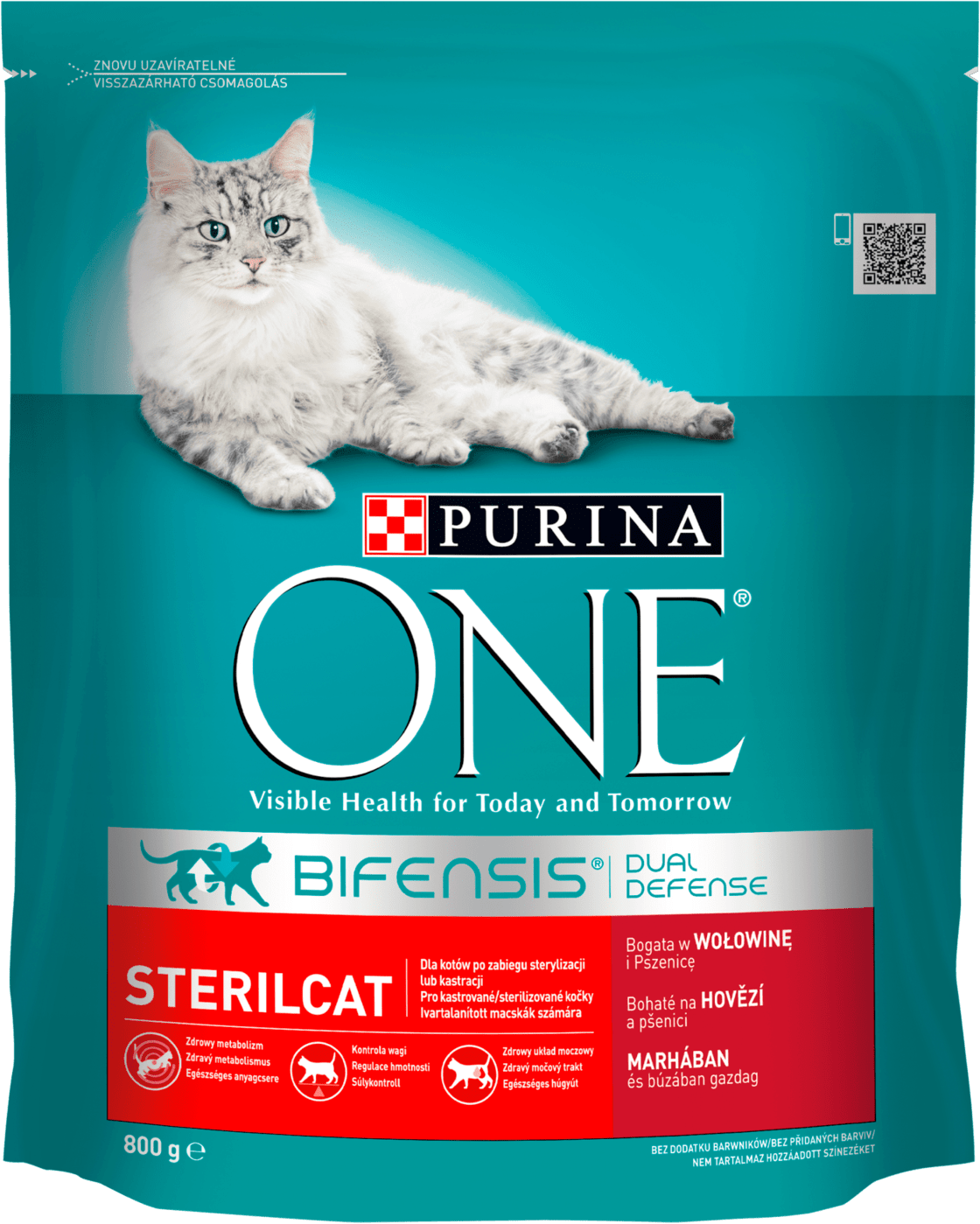 Purina One száraz macskaeledel steril marha&búza 800g - Image 2