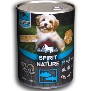 Spirit of Nature Dog konzerv Tonhallal és lazaccal 415gr