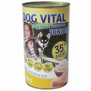 Dog Vital Junior Konzerv Chicken & Rice 1240g