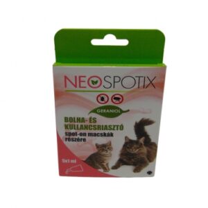 Neospotix bolha- és kullancsriasztó spot-on macskáknak (5x1ml)