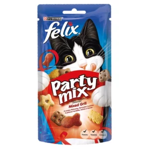 Felix Party Mix macska jutalomfalat Mixed Grill marha&csirke&lazac 60g