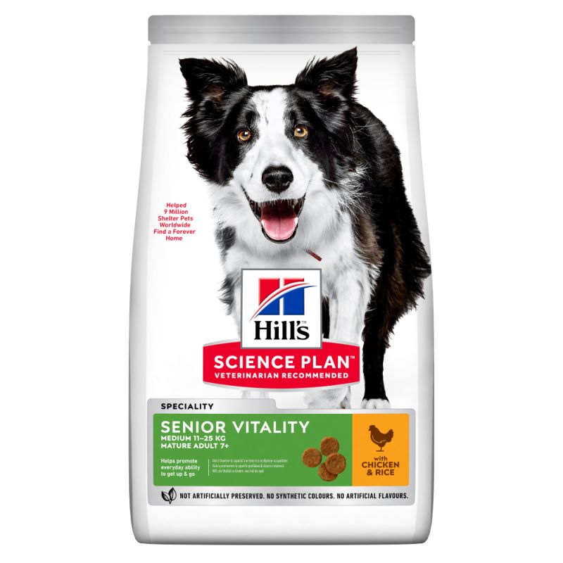 Hill's Science Plan SENIOR Mature Adult 7+ Vitality Medium csirke 14kg