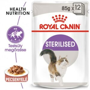 Royal Canin Sterilised Gravy 12x85g - ivartalanított felnőtt macska szószos nedves táp