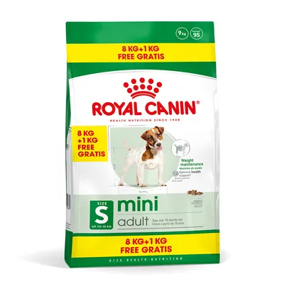 Royal Canin Size Health Nutrition Mini adult száraz kutyaeledel 8 + 1 kg