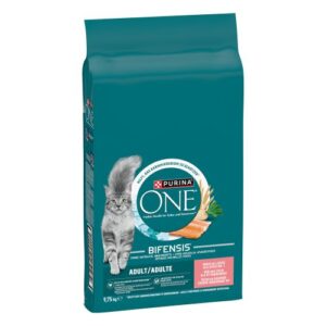 Purina ONE Bifensis® Adult – Lazacos és búzás száraztáp felnőtt macskáknak (9,75 kg)