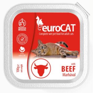 EURO CAT ALUTÁLKA PATÉ 100G MARHA