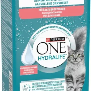 Purina ONE Hydralife kiegészítő macskaeledel lazac 6x50g
