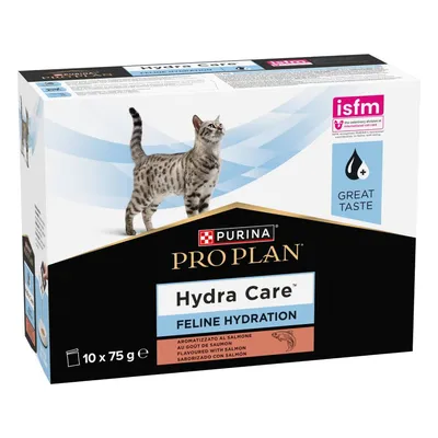 Pro Plan Hydra Care Feline – Lazacos kiegészítő eledel macskáknak (10 x 75g)