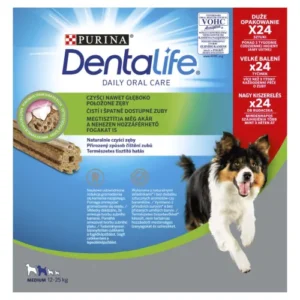 Purina DentaLife Medium Fogtisztító Rágórúd – 24 db (552g)
